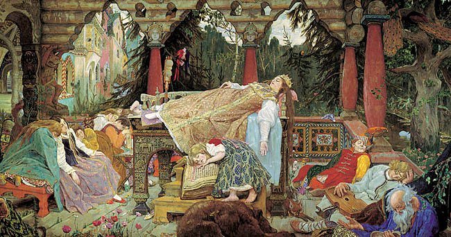 Víktor Vasnetsov (1848-1926)La princesa durmiente (Спящая царевна,6 1900-1926)